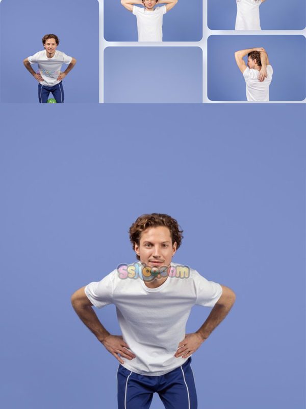男士瑜伽健身运动男人人物组图JPG摄影照片壁纸背景插图设计素材插图12