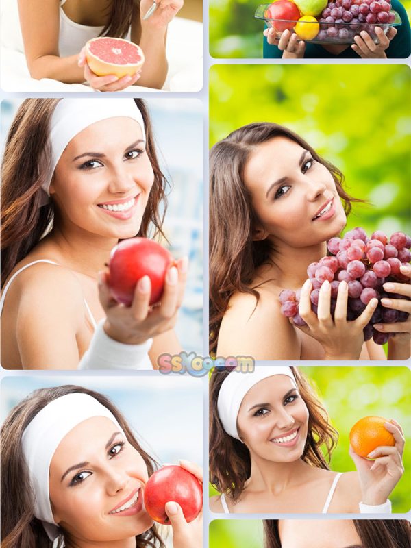吃水果的美女人物照片特写高清JPG摄影壁纸背景图片插图设计素材插图12