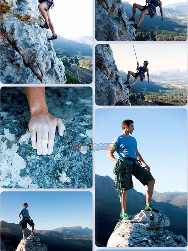 攀岩探险极限运动场景特写高清JPG摄影照片壁纸背景插图设计素材插图13