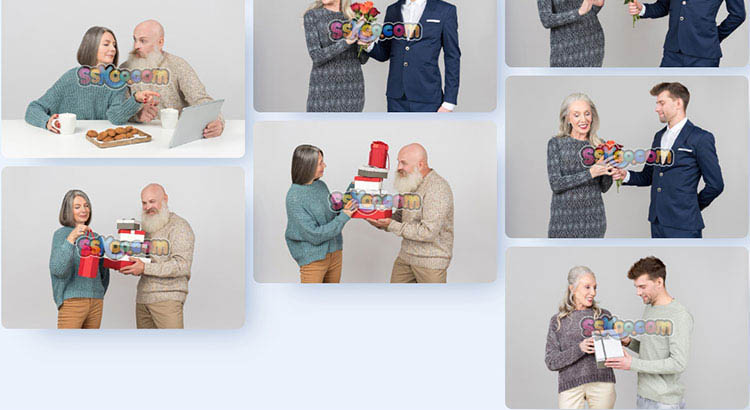 老年夫妻居家日常照片组图JPG摄影壁纸背景图片插图设计素材插图13