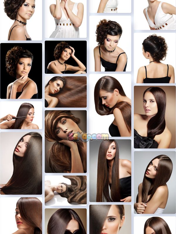 长头发的美女人物照片特写JPG摄影壁纸背景图片插图设计素材插图13