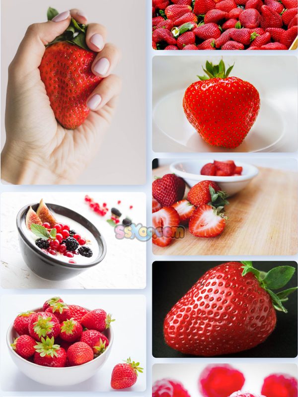 红色草莓新鲜水果高清照片摄影图片美食特写大图插图插图13