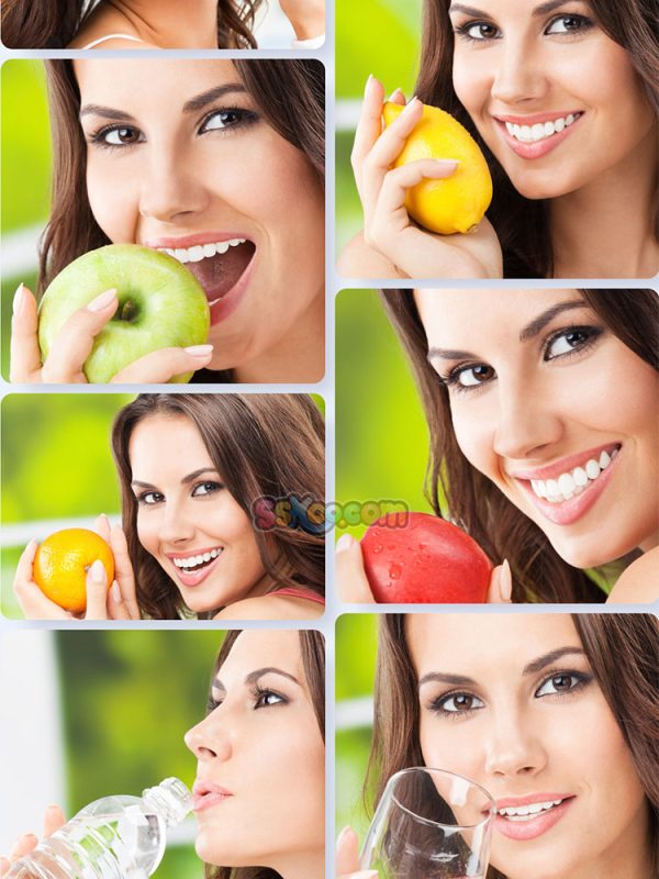吃水果的美女人物照片特写高清JPG摄影壁纸背景图片插图设计素材插图13