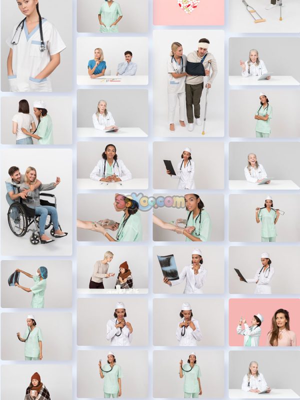 医疗保健医护人员人物特写JPG摄影壁纸背景图片插图设计素材插图14