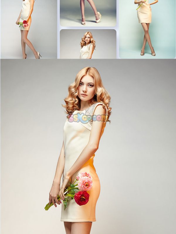 穿裙子美女人物照片特写高清JPG摄影壁纸背景图片插图设计素材插图14