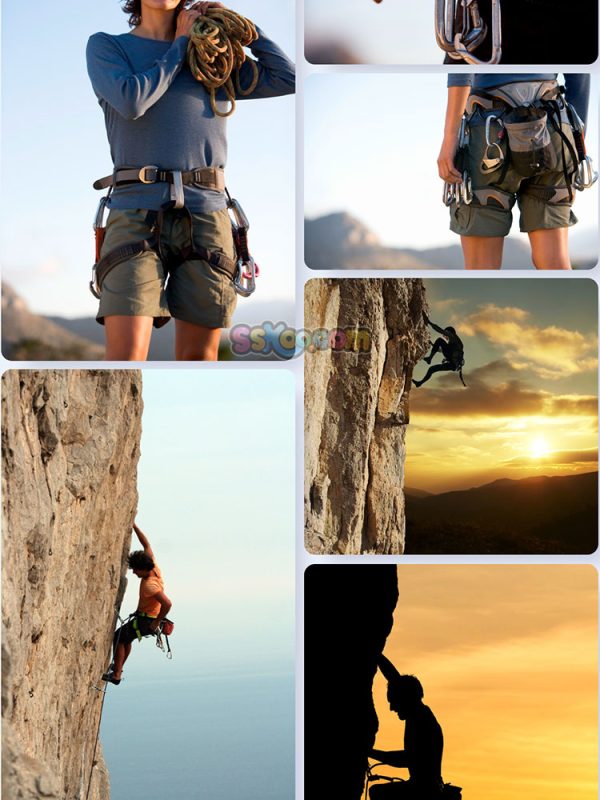 攀岩探险极限运动场景特写高清JPG摄影照片壁纸背景插图设计素材插图15