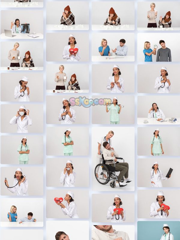 医疗保健医护人员人物特写JPG摄影壁纸背景图片插图设计素材插图15
