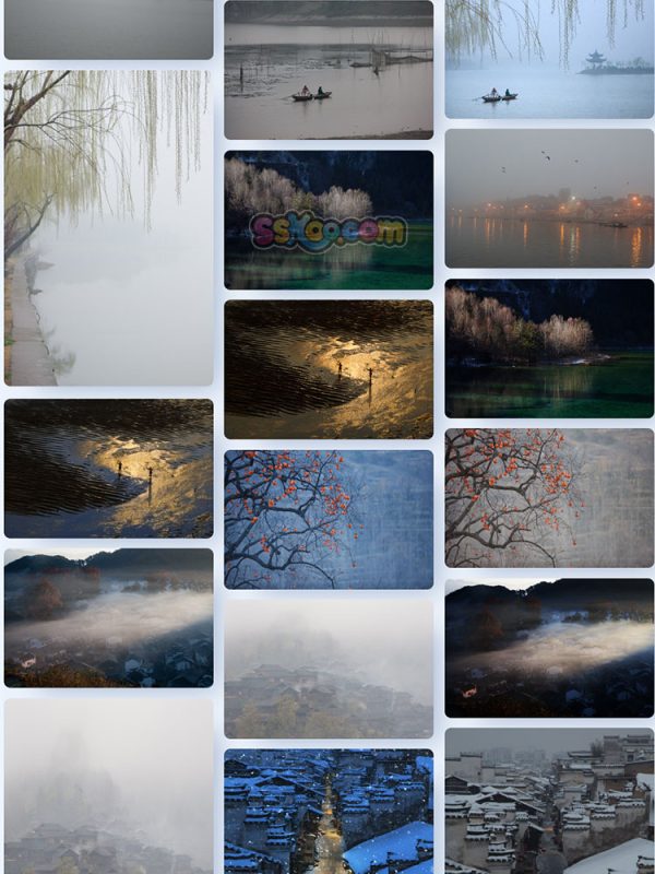 中国风格水墨风景旅游圣地城市景点高清JPG摄影壁纸背景插画素材插图17