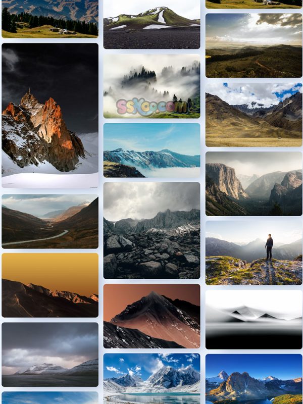 山脉高山大山自然景观特写图片照片JPG摄影壁纸背景插画设计素材插图17