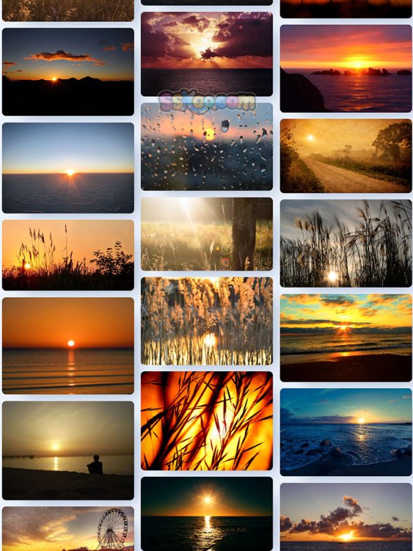 太阳日出夕阳自然景观特写图片高清JPG摄影壁纸背景插画设计素材插图18