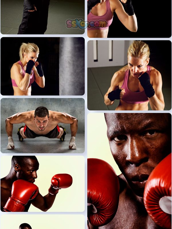 拳击搏击对抗场景特写高清JPG摄影壁纸背景图片插图设计素材插图19