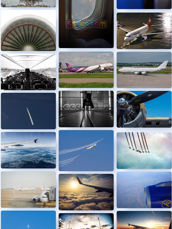 高清飞机图航空图片空中飞翔客运客机直升飞机机舱俯视图设计素材插图19