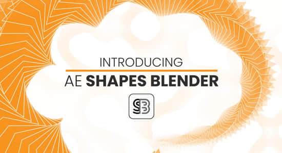 AE脚本-形状图形路径偏移混合动画制作工具 AE Shapes Blender 1.0.1插图