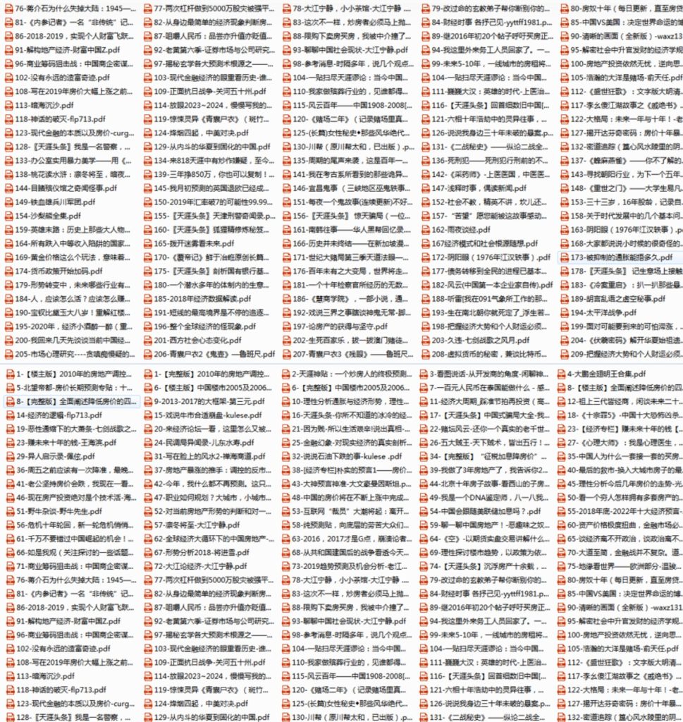 400天涯神贴合集PDF
