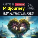 Midjourney 2024关键词AI绘画基础入门到精通学习课程MJ高清视频教程