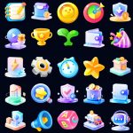 3D社区医院服务大厅安全运输APP金刚区图标icon-PNG免抠图片素材【AIGC作品】