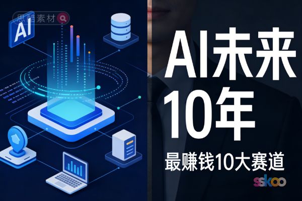 AI时代浪潮中，未来10年AI最赚钱10大赛道