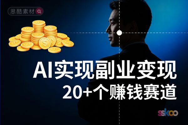 普通人零基础如何靠AI实现副业变现？20+个赚钱赛道全解析