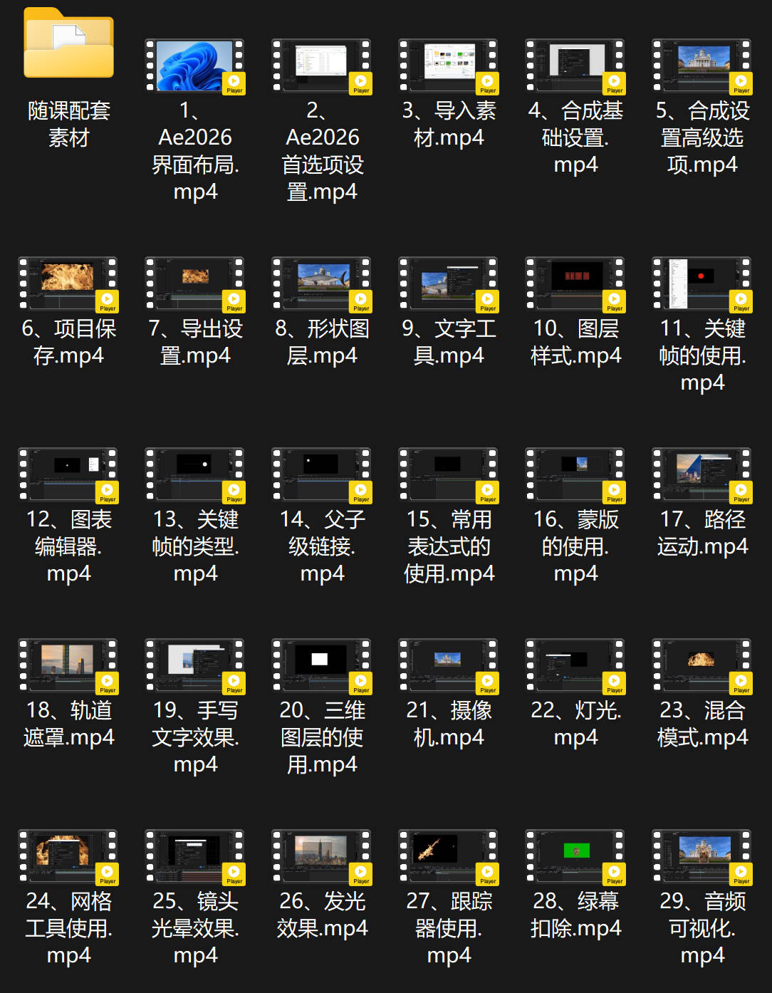 After Effects 2026中文版下载+AE 2026入门到精通全套课程+随课素材插图 After Effects 2026中文版下载+AE 2026入门到精通全套课程+随课素材插图