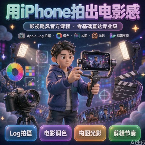 影视飓风官方课程｜用iPhone拍出电影感 · 零基础直达专业级