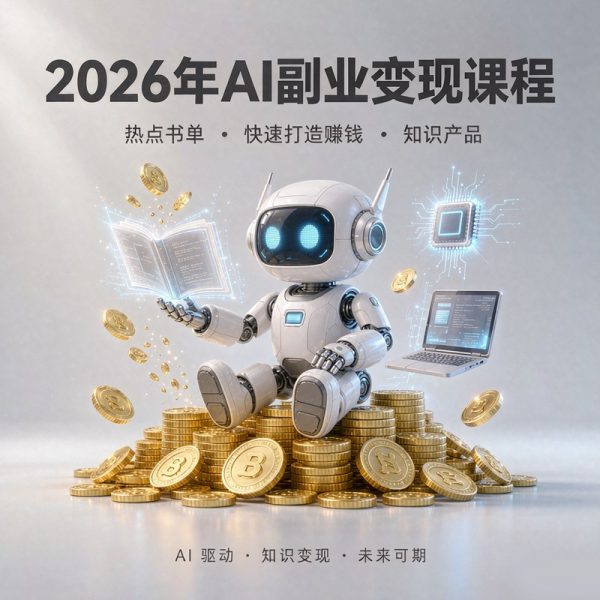 AI副业变现课程:热点书单、快速打造赚钱、知识产品缩略图 AI副业变现课程:热点书单、快速打造赚钱、知识产品
