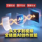 AI全链路创作大师课：从文字到视频，一键解锁60+工具玩法！