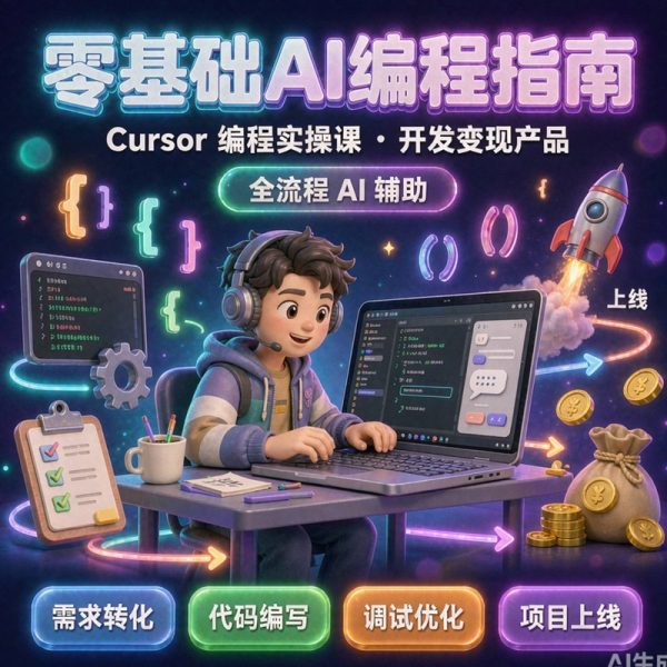 零基础AI编程指南｜开发变现产品｜Cursor 编程实操课