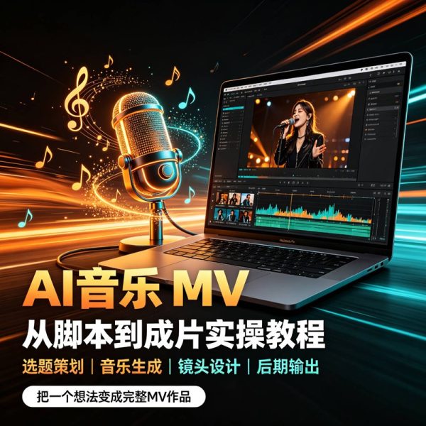 AI音乐MV制作全流程｜从脚本到成片实操视频教程