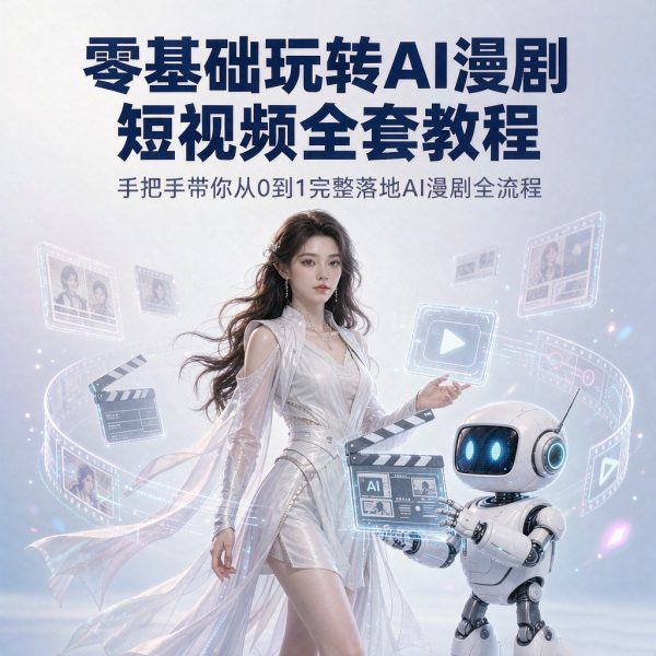 001-零基础玩转AI漫剧短视频全套教程｜手把手带你从0到1完整落地AI漫剧全流程