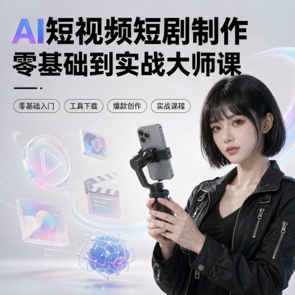 018-AI短视频短剧制作·零基础到实战大师课，从工具下载到爆款创作，一课通吃！