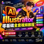 Illustrator 2026 掌握全套学习教程｜入门到精通+学习思路+安装+模板素材